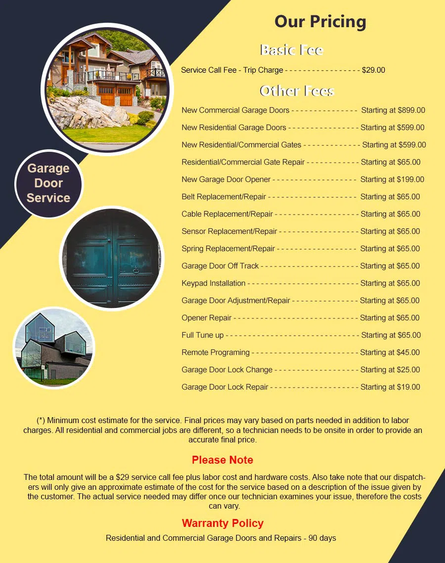 Elite Garage Door Service Concord, CA 925-303-4130 - pricelist6